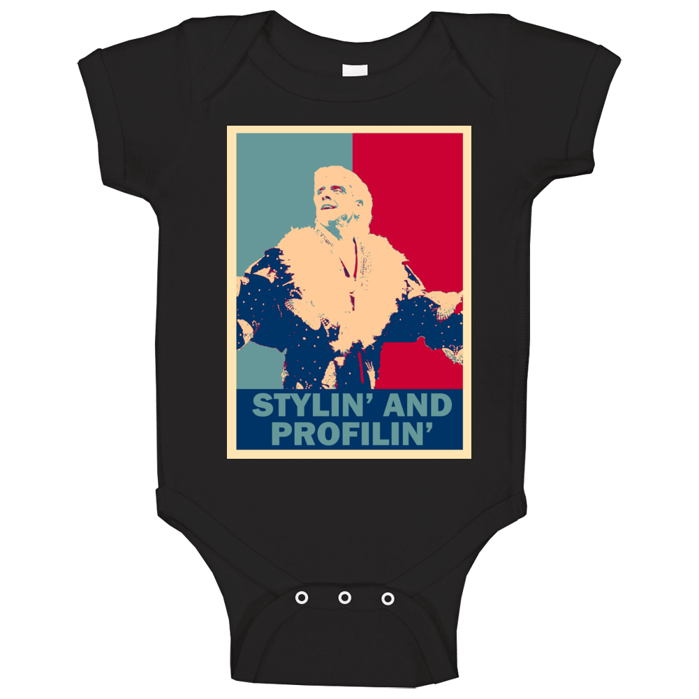 Ric Flair Stylin And Profilin Wrestling Legend Hope Baby One Piece