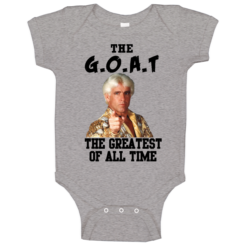 Ric Flair The Greatest Of All Time Goat Wrestling Baby One Piece