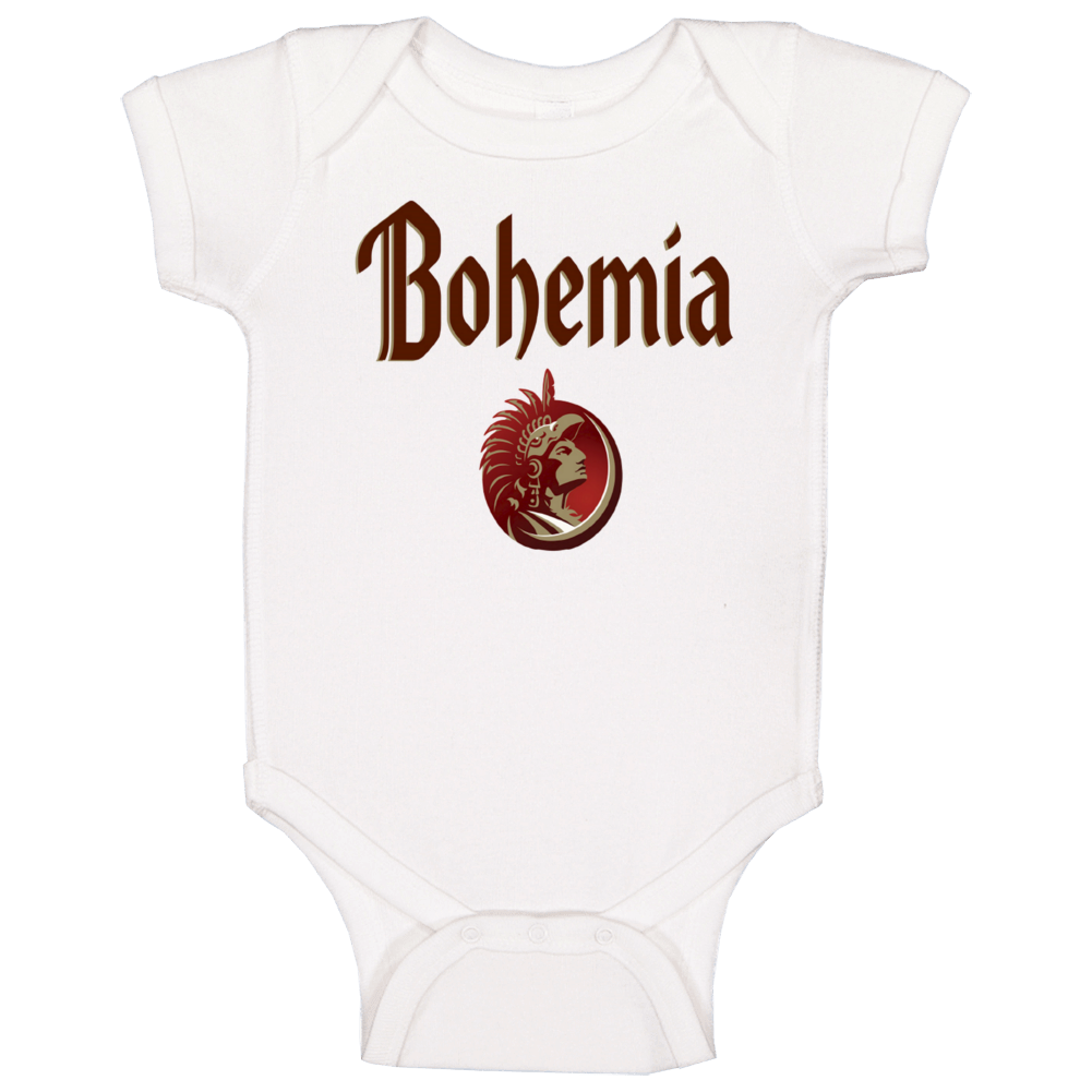 Bohemia Beer Drink Alcohol Party Baby One Piece