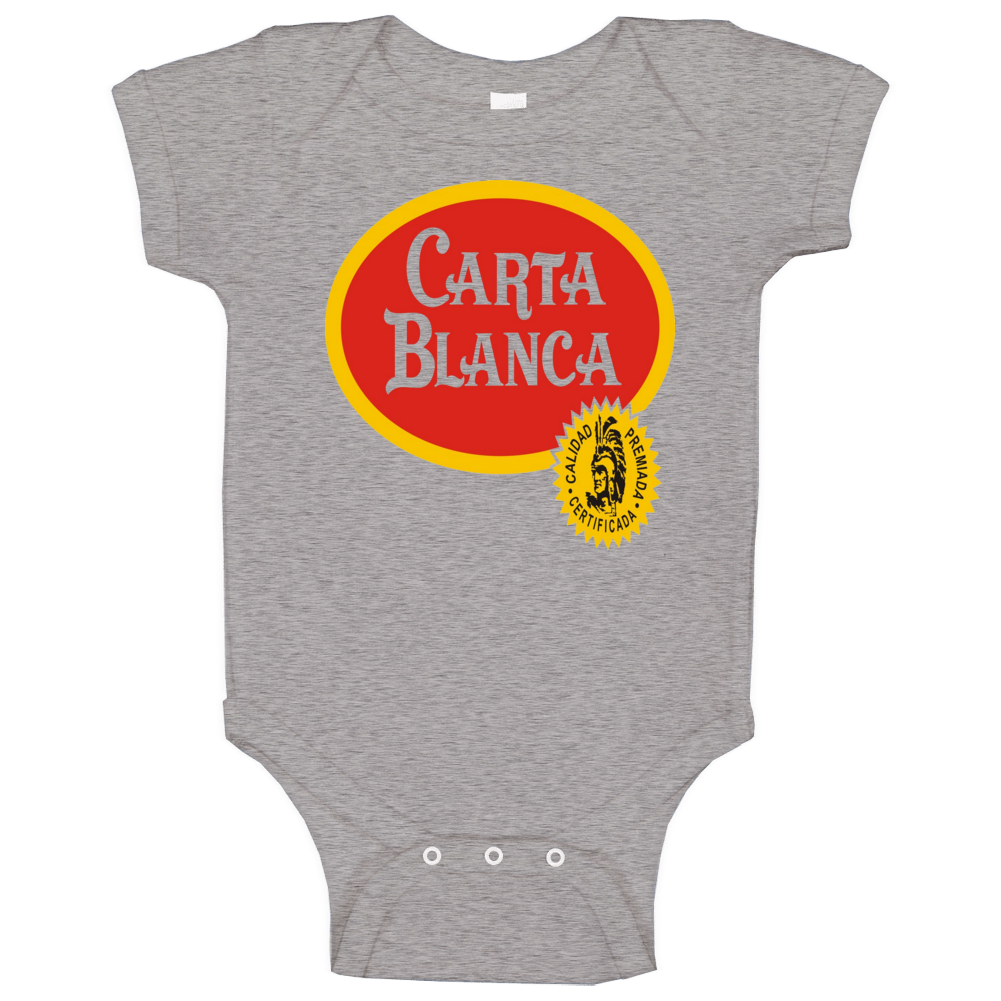 Carta Blanca Beer Drink Alcohol Baby One Piece