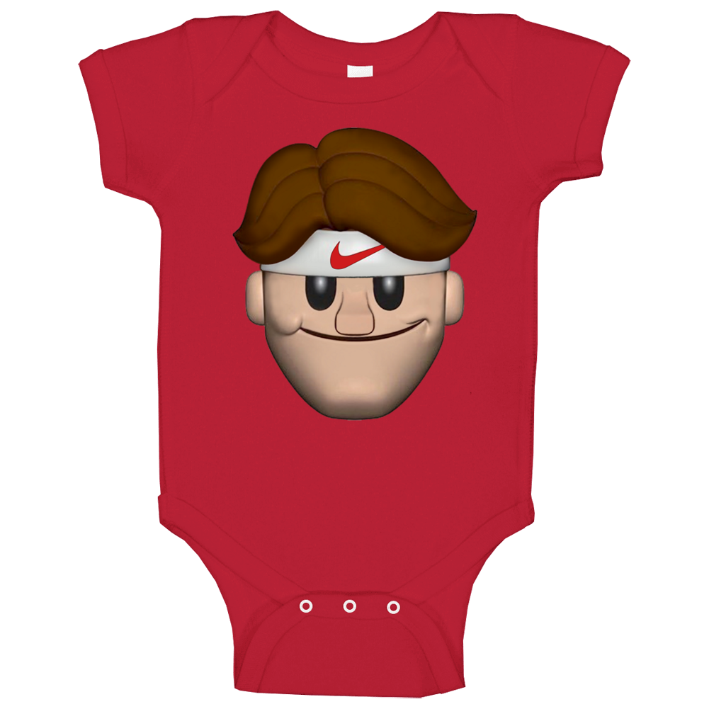 Roger Federer Emoji Tennis Wimbledon Us Open Champion Baby One Piece Roger Federer Emoji Tennis Wimbledon Us Open Champion Baby One Piece