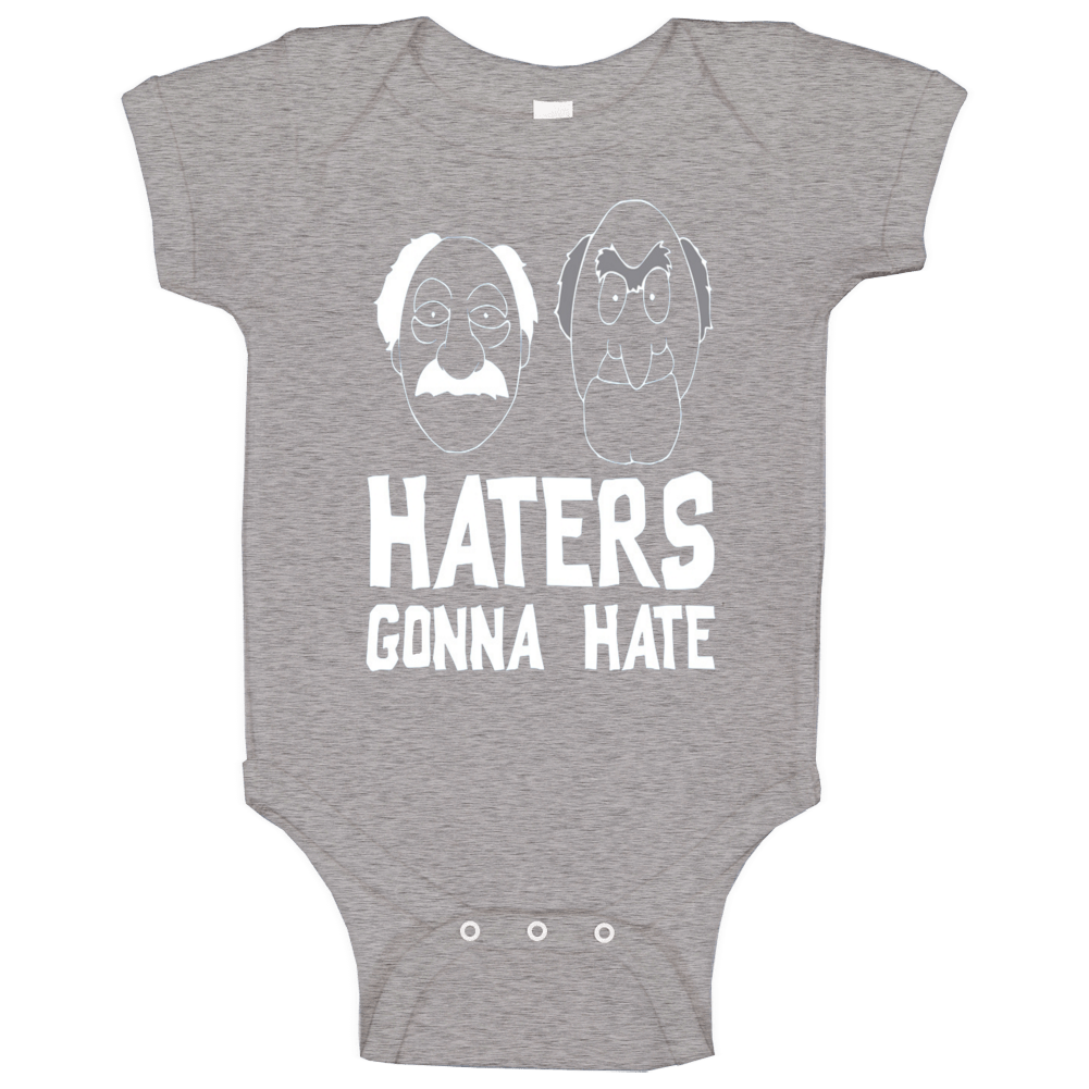 Statler And Waldorf Muppets Haters Gonna Hate Baby One Piece