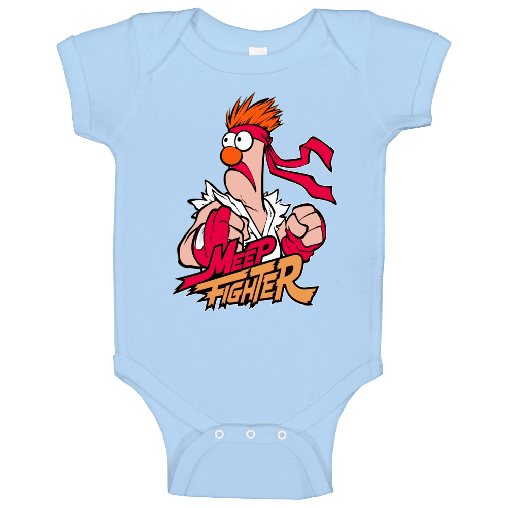 Meep Fighter Meep Muppets Street Fighter Parody Baby One Piece