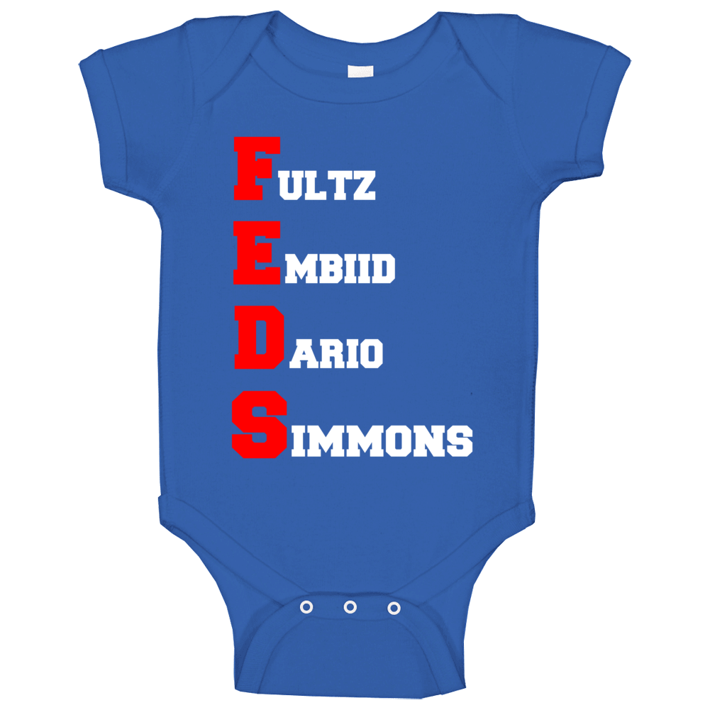 Feds Philadelphia Basketball Team Fultz Embiid Dario Simmons Baby One 