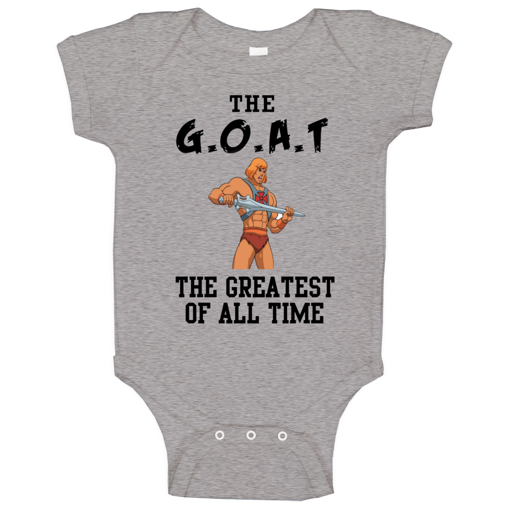 He-man The Greatest Of All Time Goat Cartoon Retro Baby One Piece