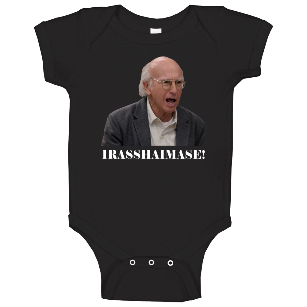 Larry David Irasshaimase Curb Your Enthusiasm Tv Fan Baby One Piece