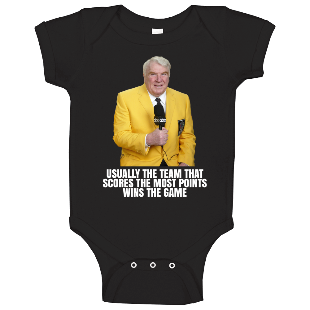 John Madden Football Broadcasting Quote Funny Sports Fan Baby One Piec