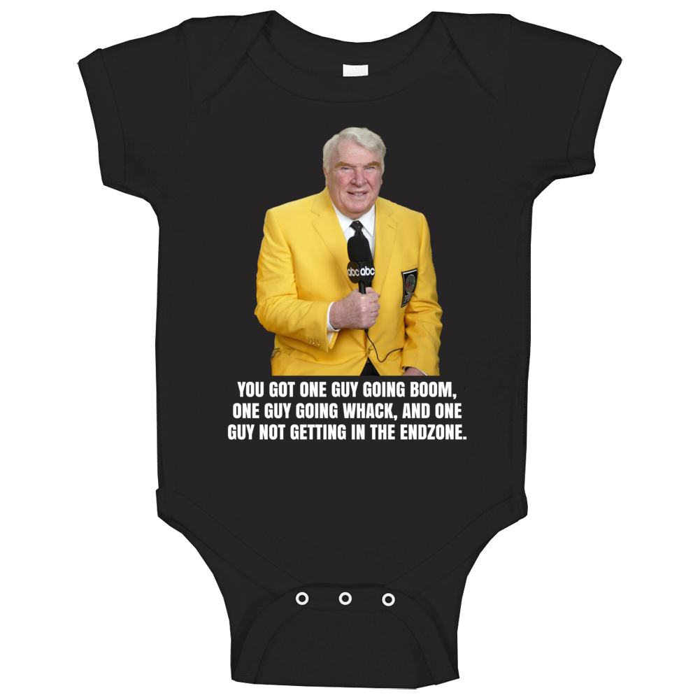 John Madden Football Broadcasting Quote Sports Fan Baby One Piece
