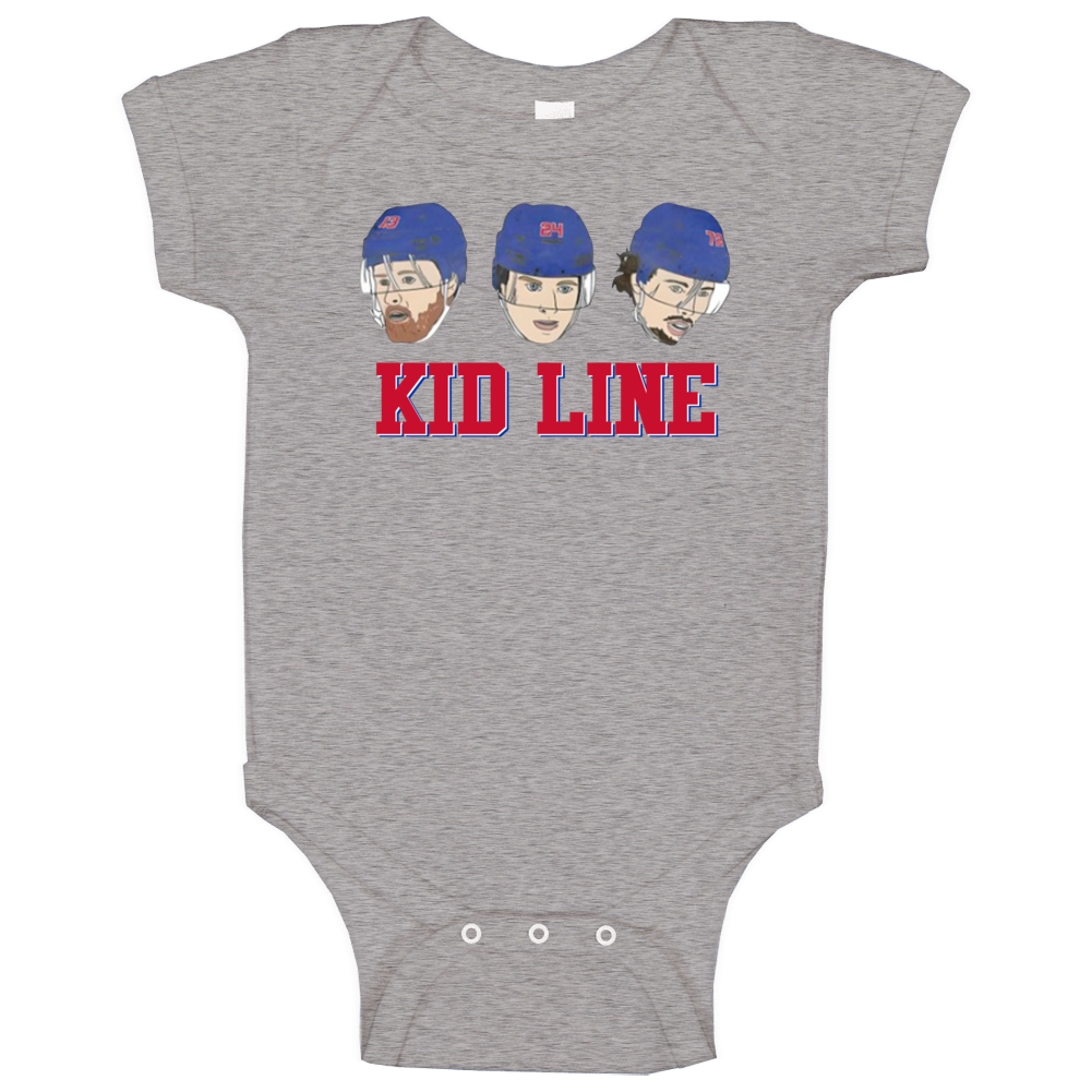 The Kid Line New York Hockey Lafreniere Kakko Chytil Baby One Piece