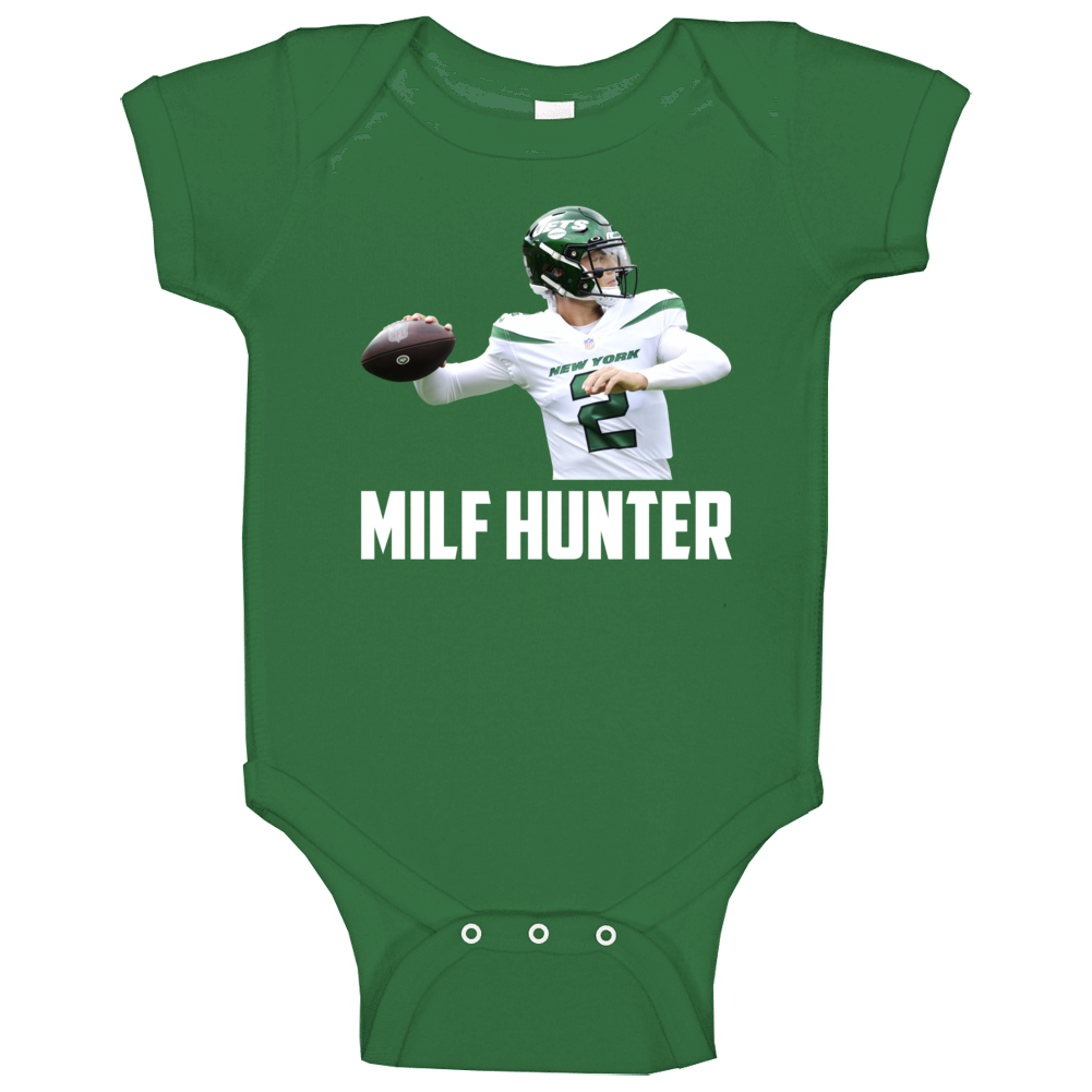 Zach Wilson New York Football Sports Milf Hunter Baby One Piece