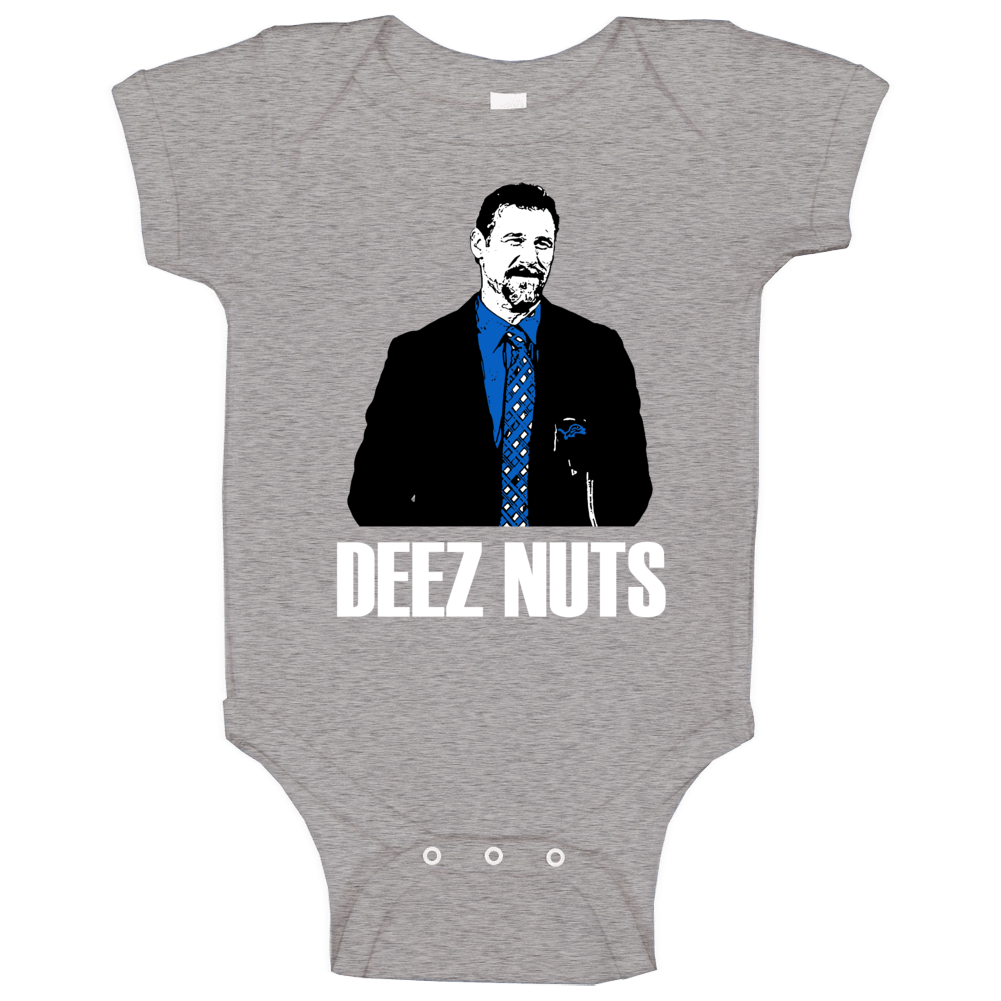 Deez Nuts Dan Campbell Detroit Football Coach Baby One Piece
