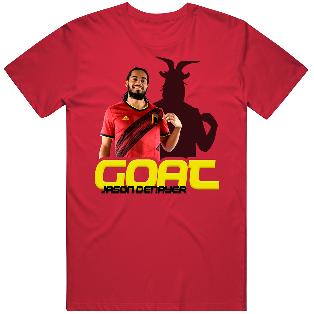Jason Denayer Belgium Soccer Goat T Shirt Jason Denayer Belgium Soccer Goat T Shirt