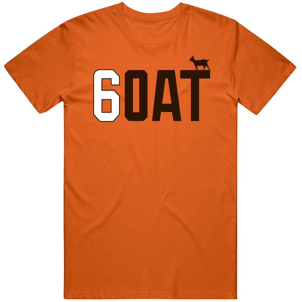 Baker Mayfield 6 Goat Cleveland Football Player Rookie Fan T Shirt