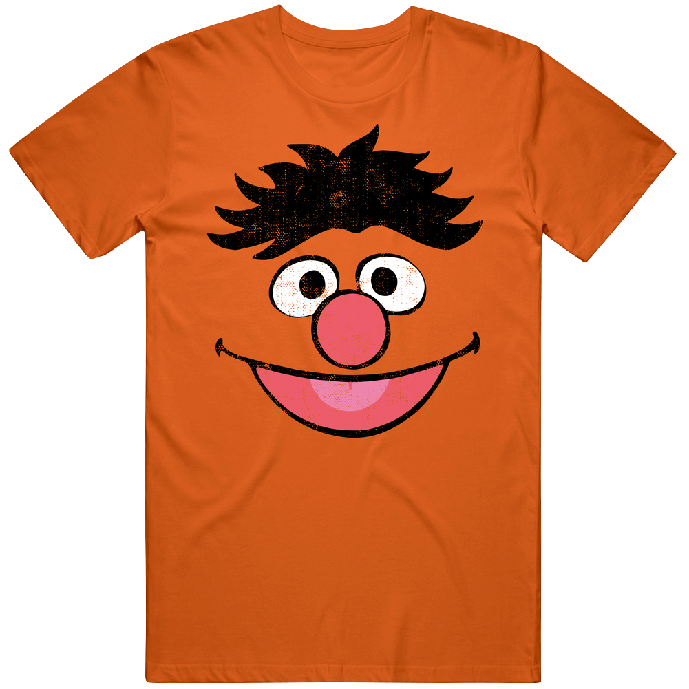 Ernie Face Sesame Street Character Face Halloween T Shirt