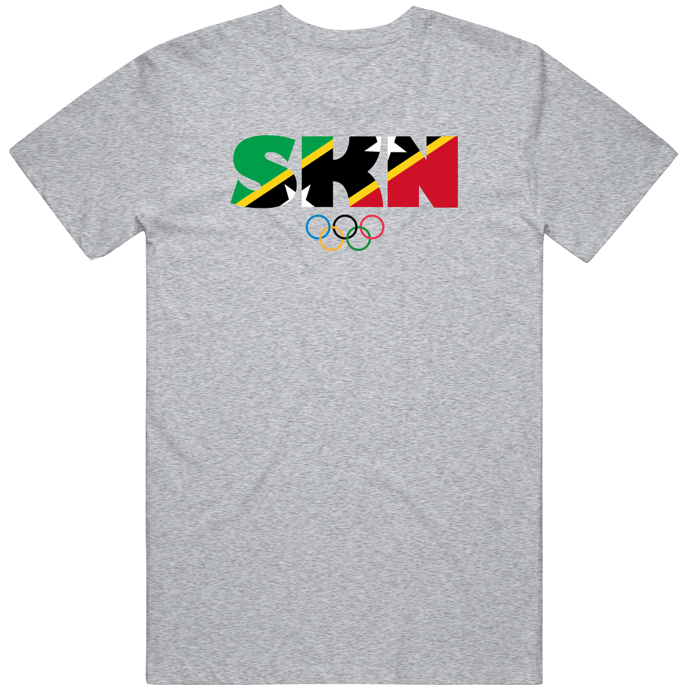 Saint Kitts And Nevis Flag Olympic Country Abbreviation T Shirt Saint Kitts And Nevis Flag Olympic Country Abbreviation T Shirt