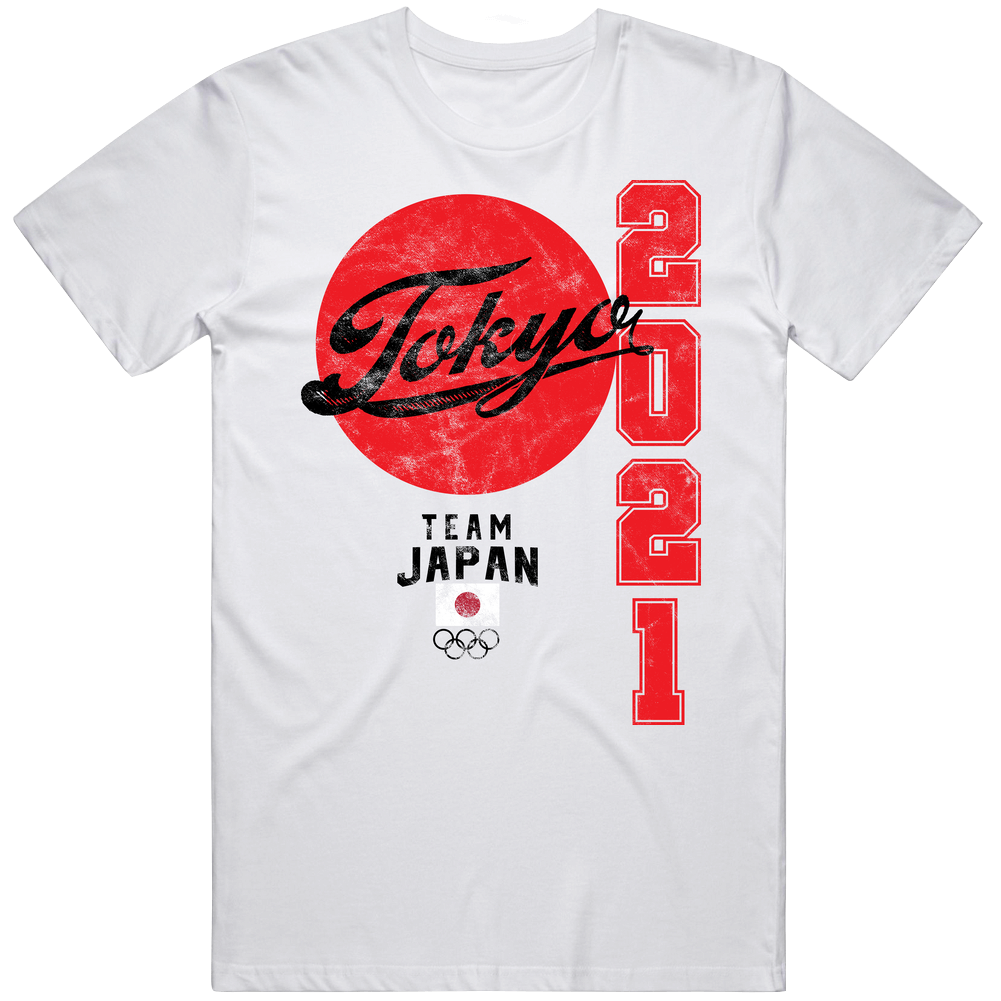 Team Japan 2021 Tokyo Olympics Worn Look T Shirt