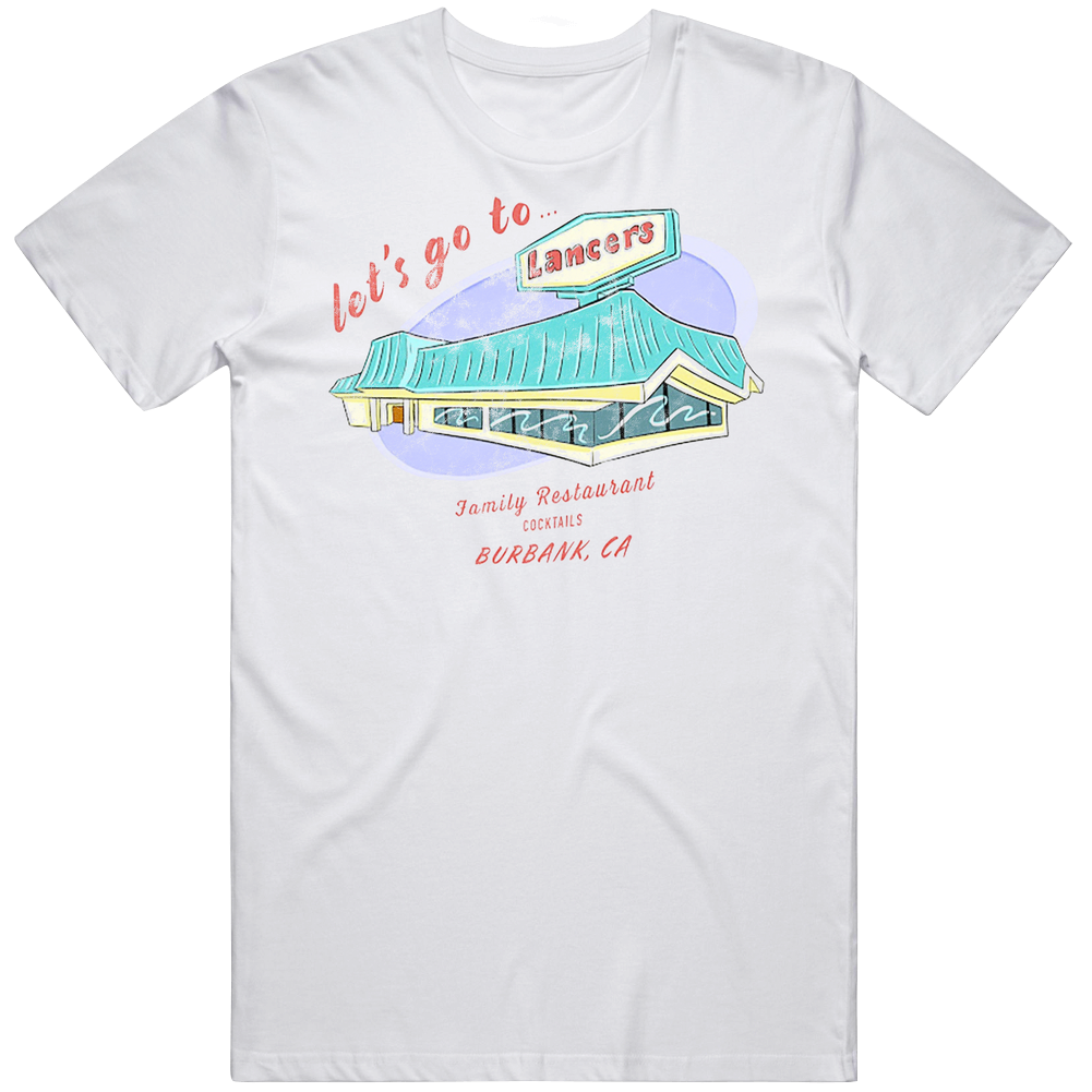 Lancers Coffee Shop Burbank California Restaurant Worn Look T Shirt Lancers Coffee Shop Burbank California Restaurant Worn Look T Shirt