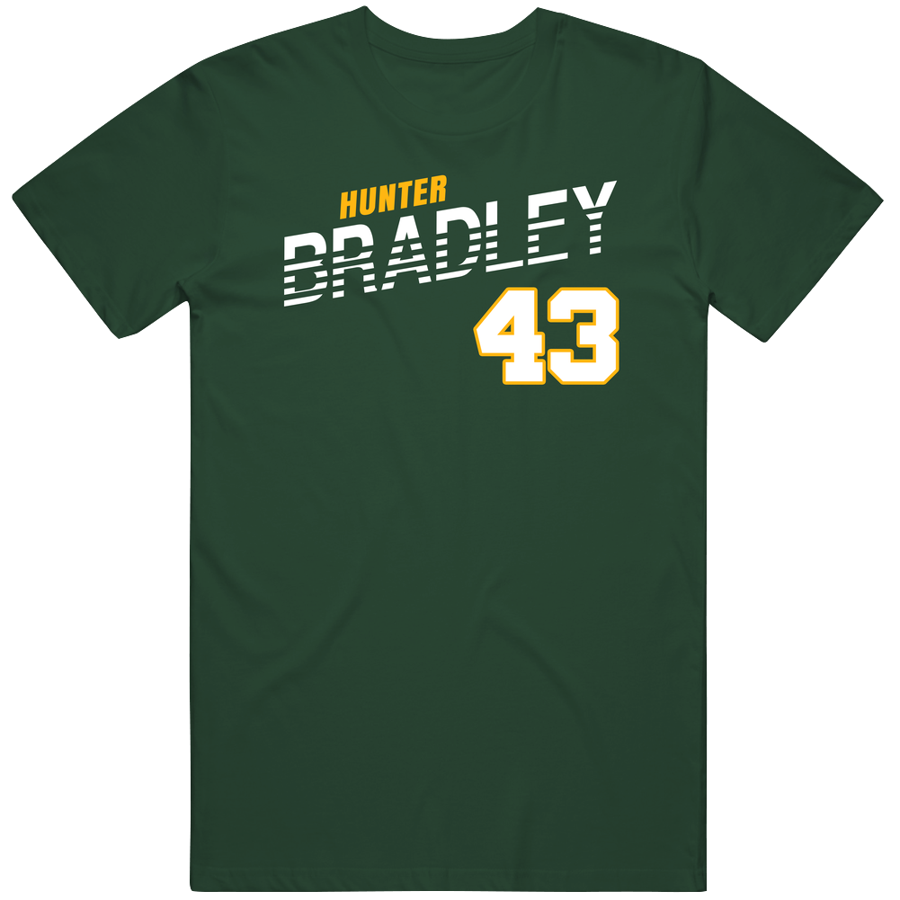 Hunter Bradley 43 Favorite Player Green Bay Football Fan T Shirt