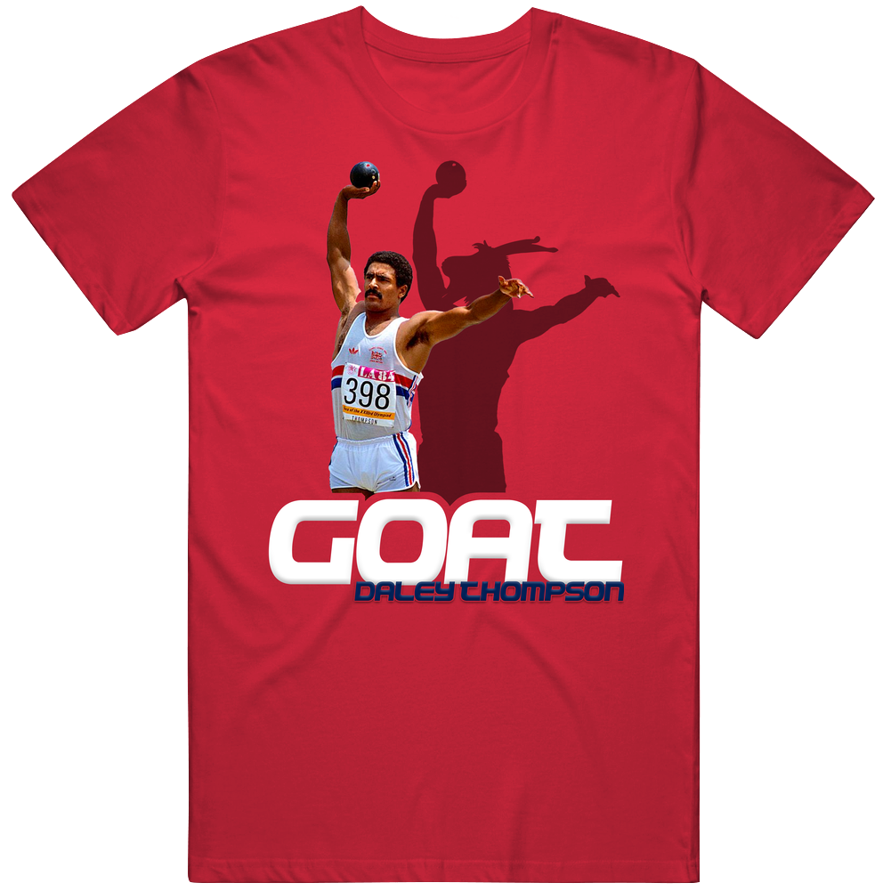 Daley Thompson Decathlete Goat Greatest Of All Time Athlete T Shirt