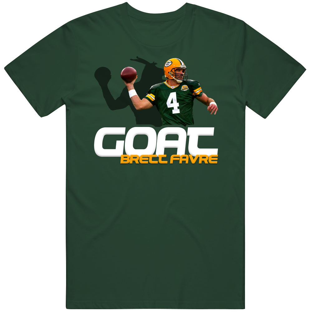 Brett Favre Football Goat Greatest Of All Time Athlete T Shirt