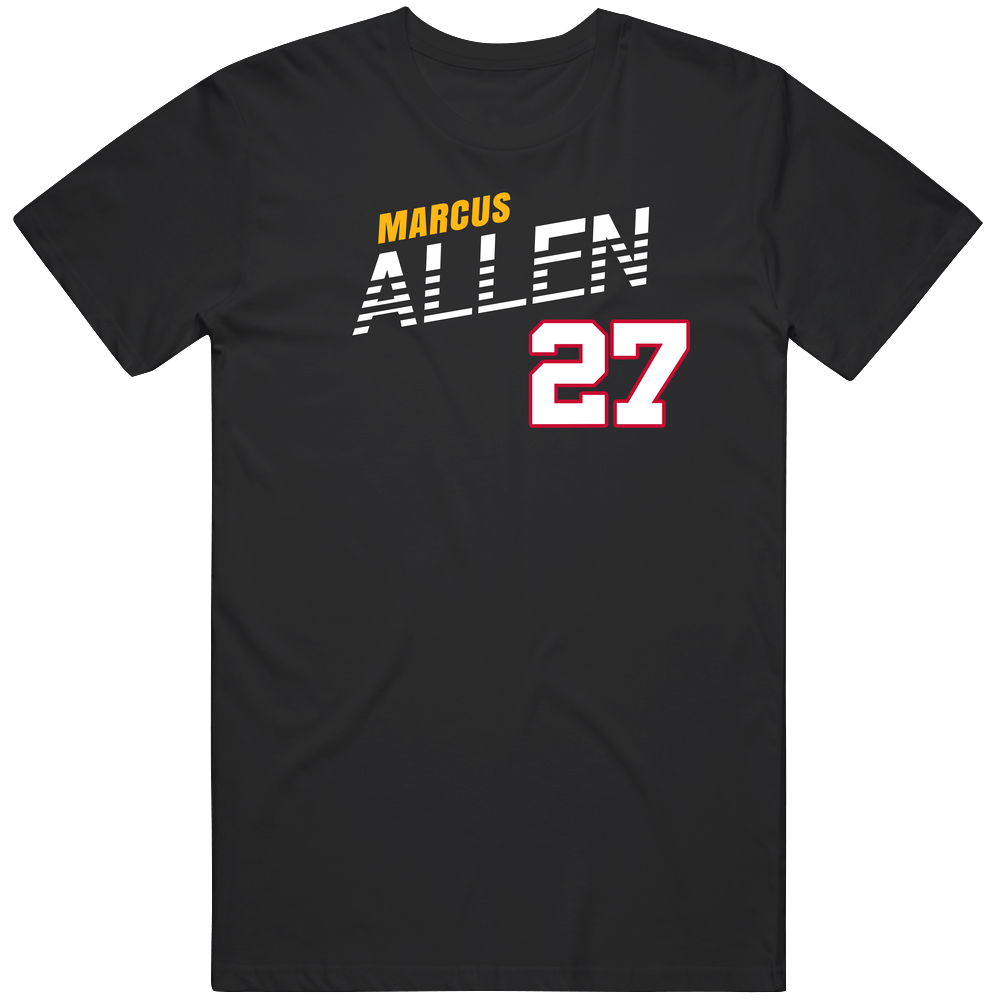 Marcus Allen 27 Favorite Player Pittsburgh Football Fan T Shirt