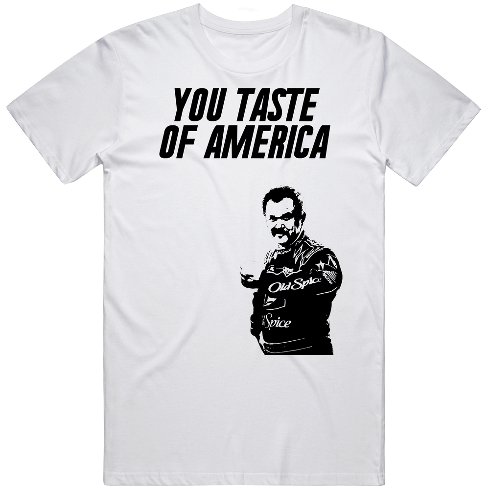 Talladega Nights Cal Silhouette You Taste Of America Quote T Shirt Talladega Nights Cal Silhouette You Taste Of America Quote T Shirt