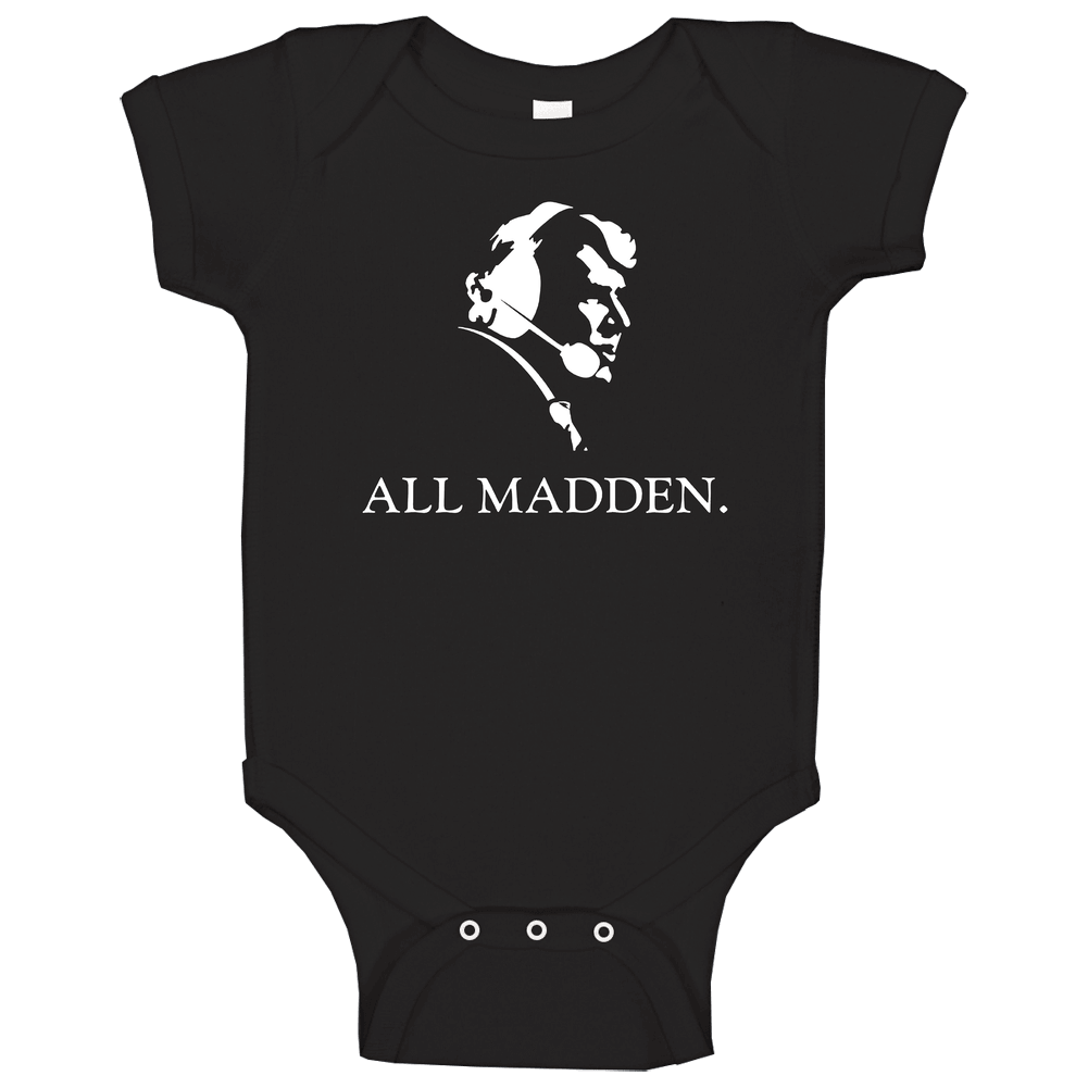 All Madden Tv Documentary John Madden Baby One Piece All Madden Tv Documentary John Madden Baby One Piece