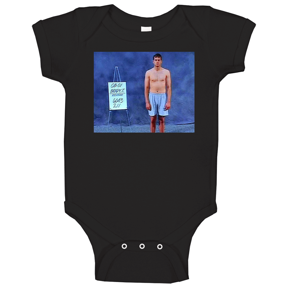 Tom Brady Football Combine Retro Player Fan Baby One Piece
