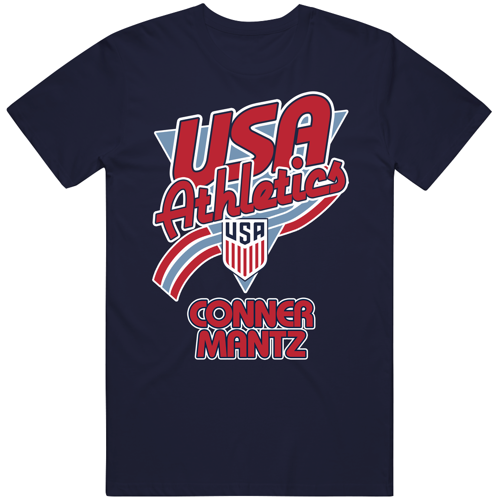 Conner Mantz Team Usa Athletics Paris 2024 T Shirt