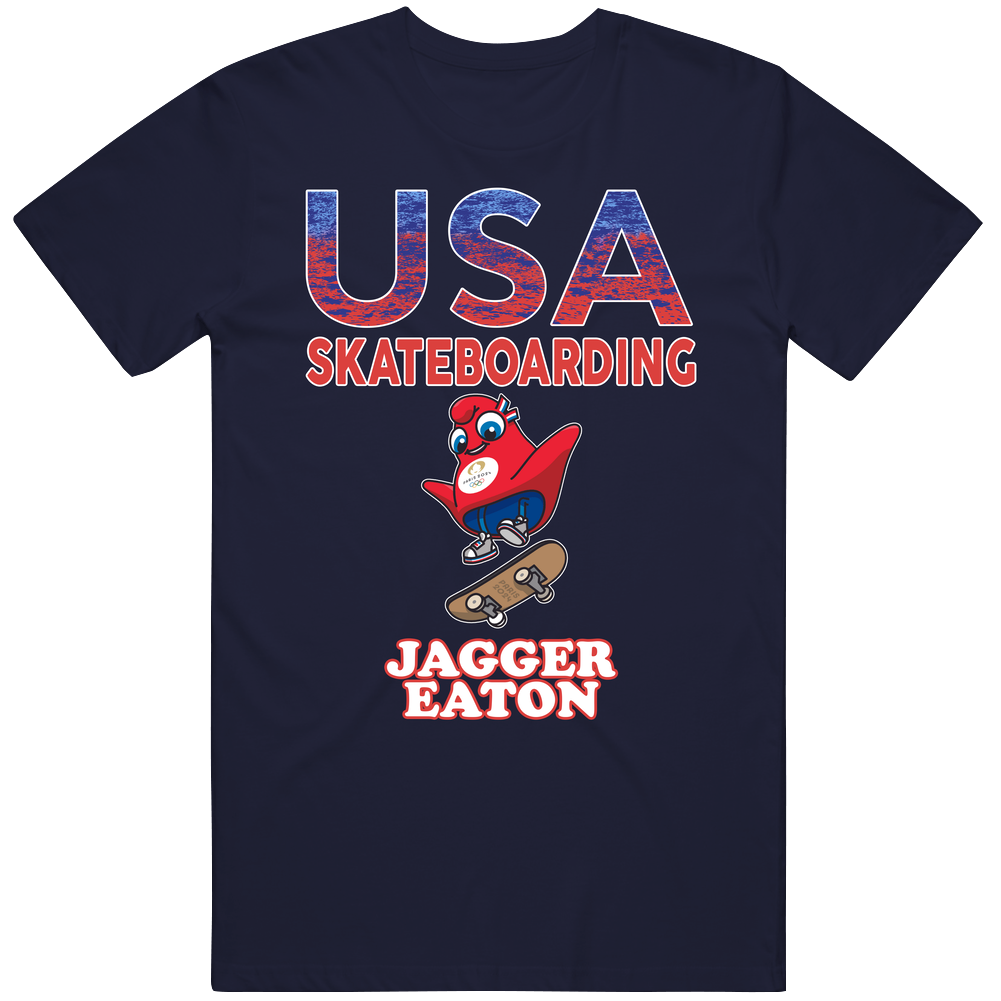 Jagger Eaton Team Usa Skateboarding Paris 2024 Fan T Shirt