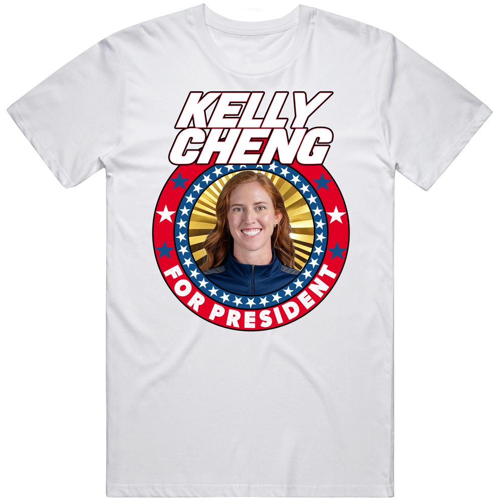 Kelly Cheng For President Usa Beach Volleyball 2024 Gold Medal T Shirt