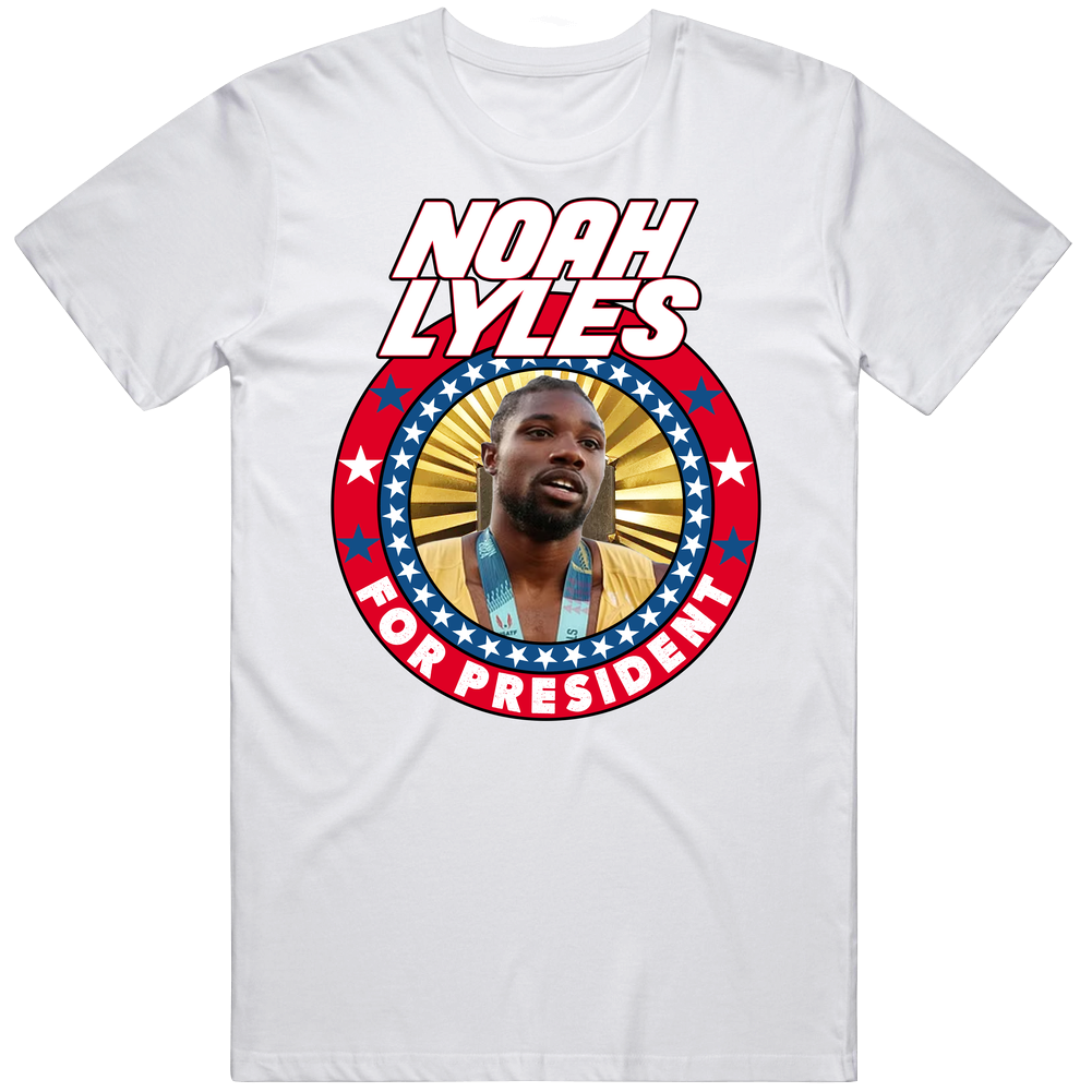 Noah Lyles For President Usa Athletics 2024 Gold Medal T Shirt