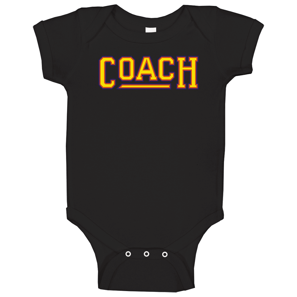 Coach Retro 80s Tv Show Logo Fan Baby One Piece