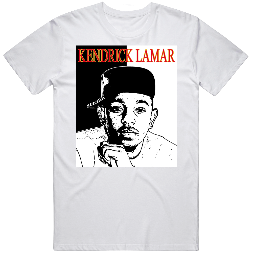 Kendrick Lamar Hip Hop Retro Graphic Unisex Cotton White Classic T Shirt