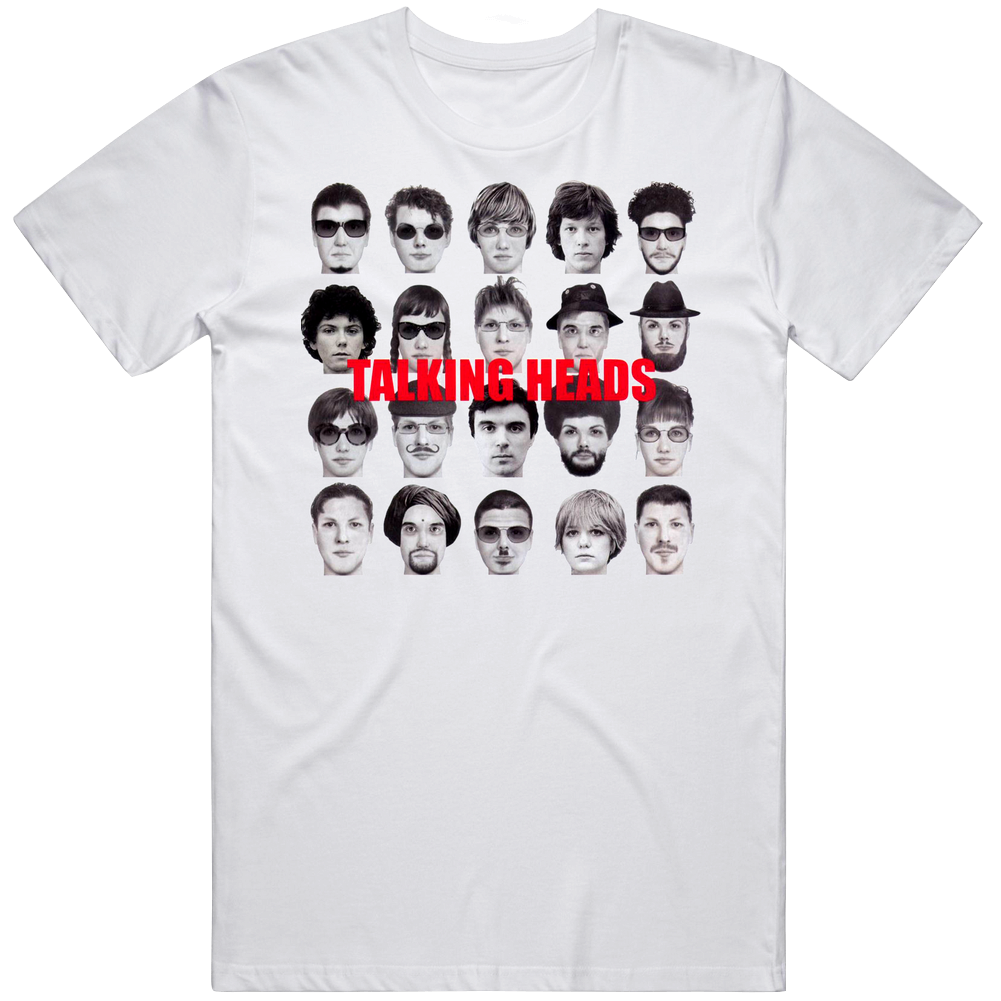 Talking Heads 80s Retro Alternative Rock Music Retro Graphic Unisex Cotton White Classic T Shirt