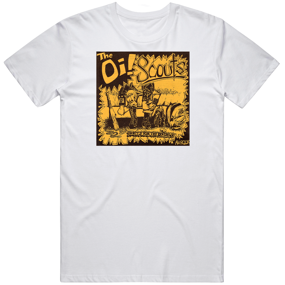 Oi! Scouts 2200x3000 Retro Graphic Unisex Cotton White Classic T Shirt