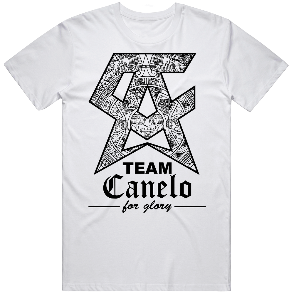 Team Canelo For Glory White Retro Graphic Unisex Cotton White Classic T Shirt