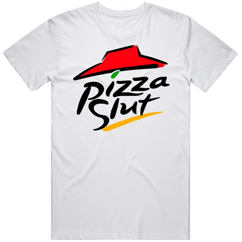Pizza Slut Retro Graphic Unisex Cotton White Classic T Shirt