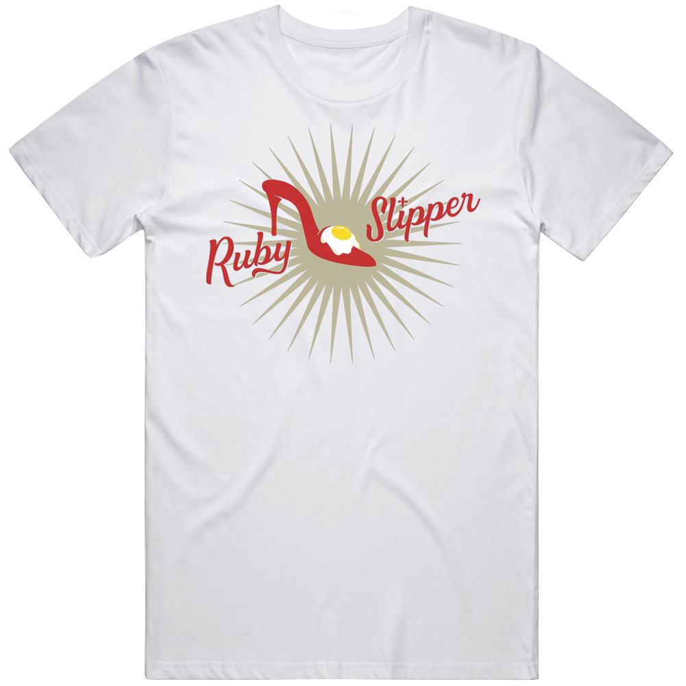 Ruby Slipper Cafe Louisiana Restaurant Logo Foodie Food Fan  Retro Graphic Unisex Cotton White Classic T Shirt