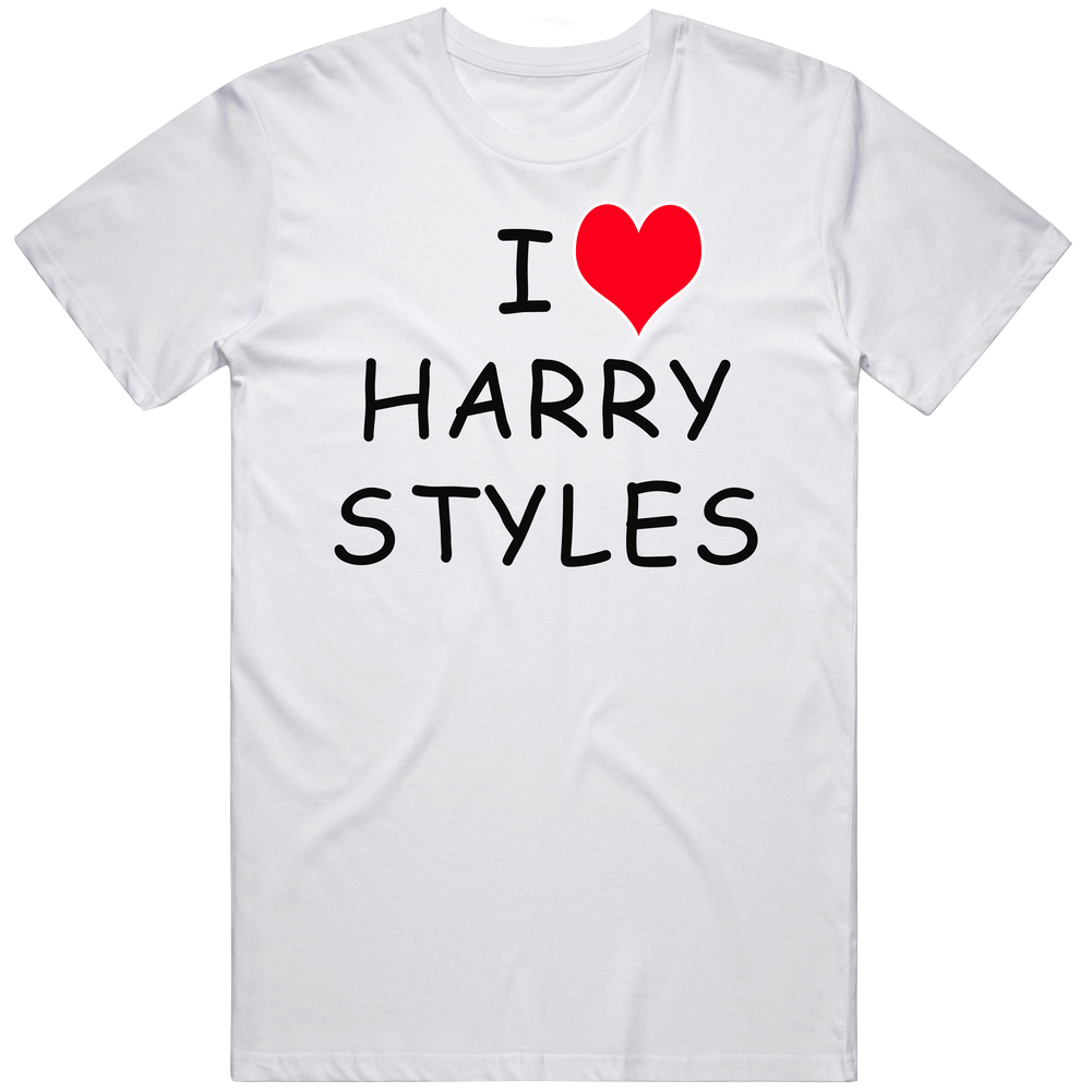 I Love Harry Styles Fan Unisex Retro Graphic Unisex Cotton White Classic T Shirt