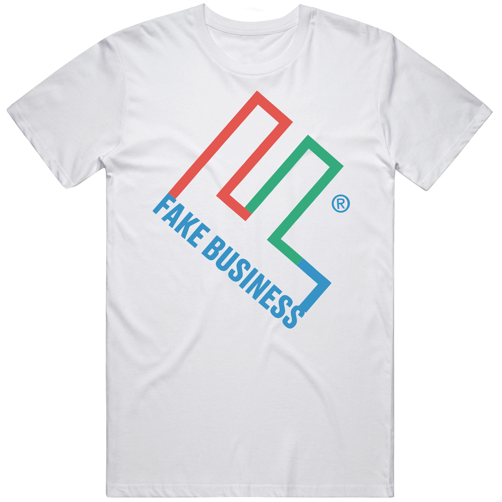 Fake Business Enron Parody Retro Graphic Unisex Cotton White Classic T Shirt