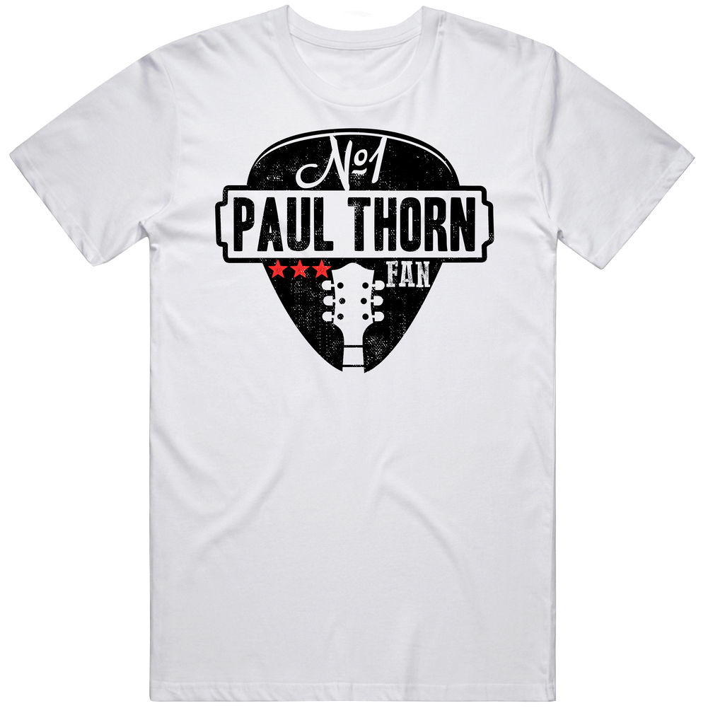 Number One Paul Thorn Legendary Guitarist Bass Guitar Player Fan Retro Graphic Unisex Cotton White Classic T Shirt