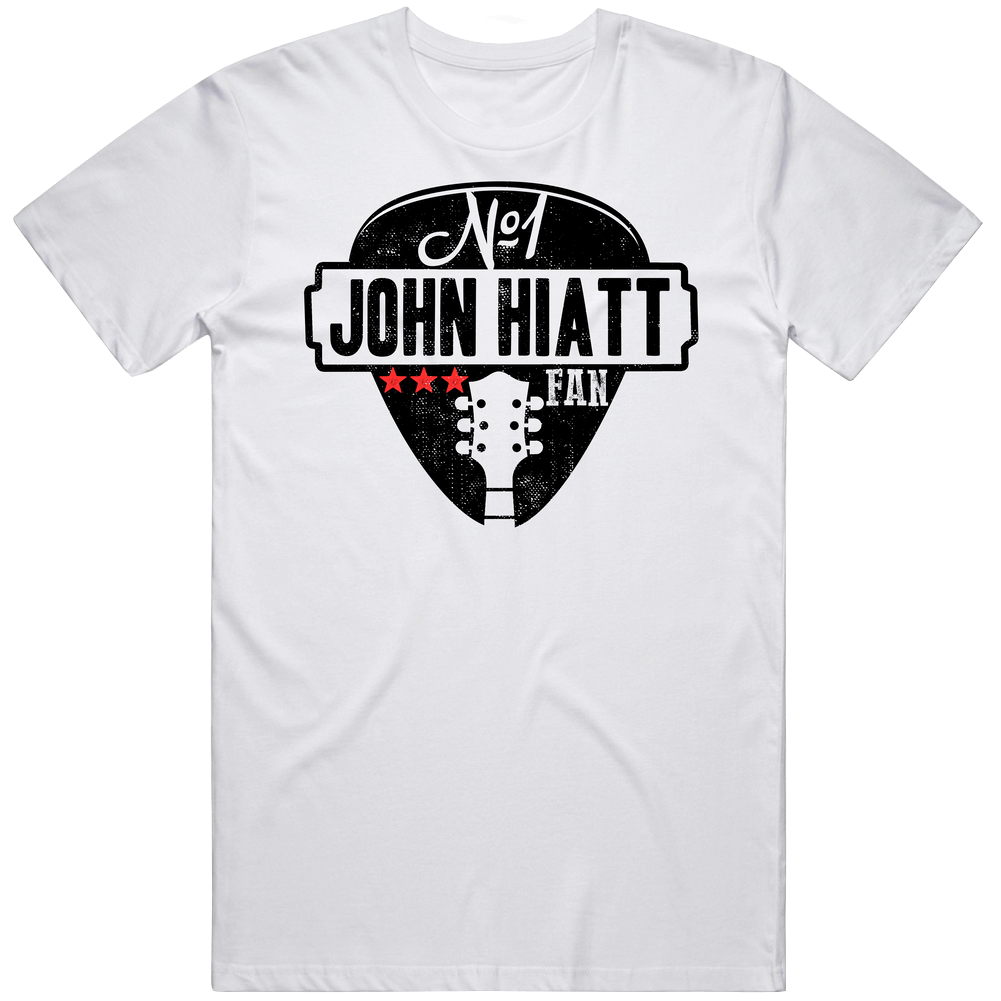 Number One John Hiatt Legendary Guitarist Bass Guitar Player Fan Retro Graphic Unisex Cotton White Classic T Shirt