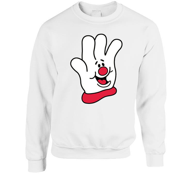 Helping Hand Hamburger Helper Food Mascot sweater Crewneck Sweatshirt