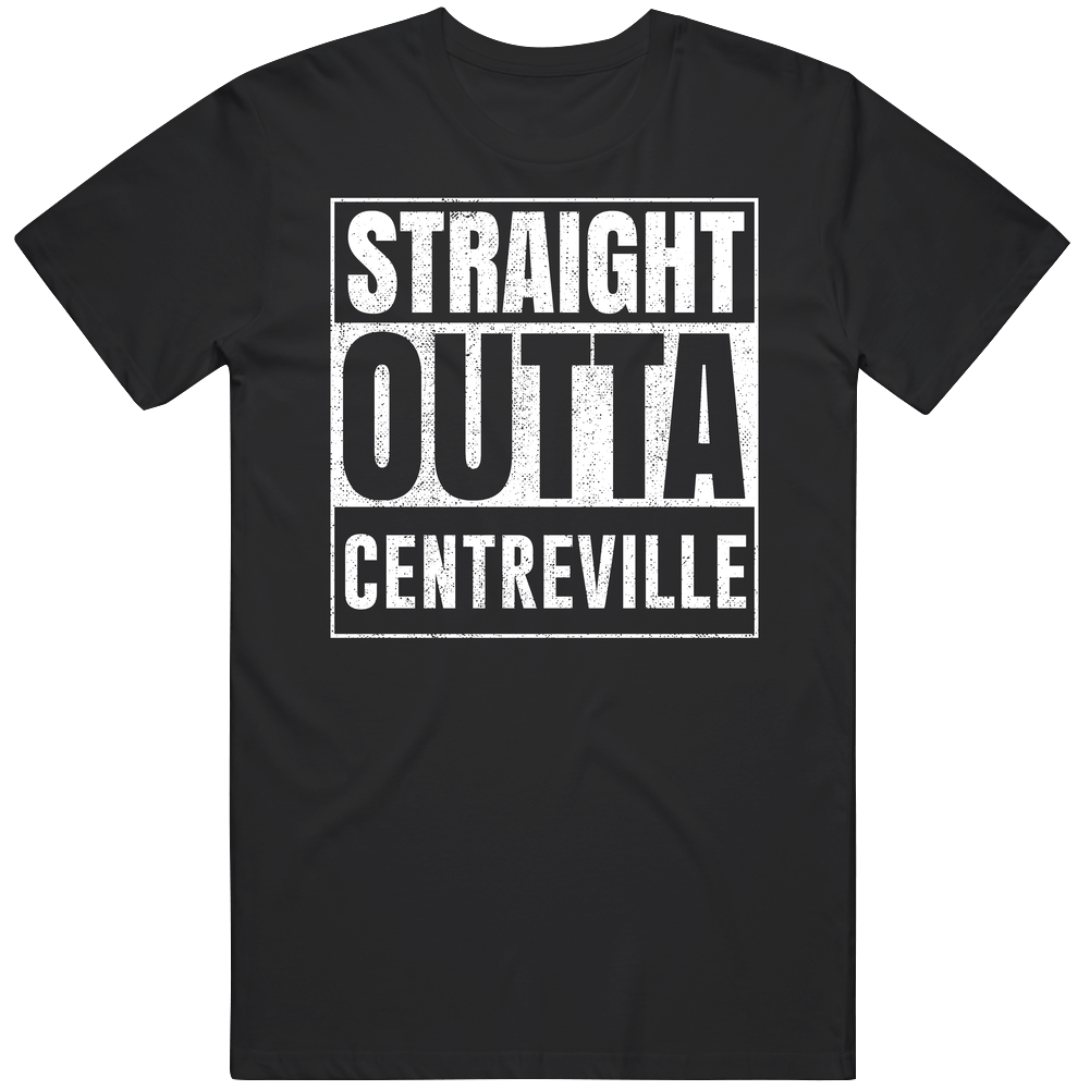 Straight Outta Centreville Virginia City Grunge Parody Cool Classic Cotton T Shirt