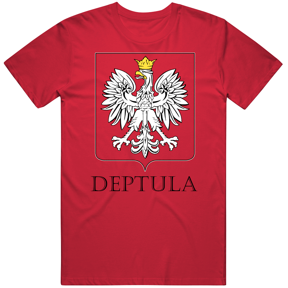 Deptula Polish Last Name Custom Surname Poland Coat Of Arms Classic Cotton T Shirt