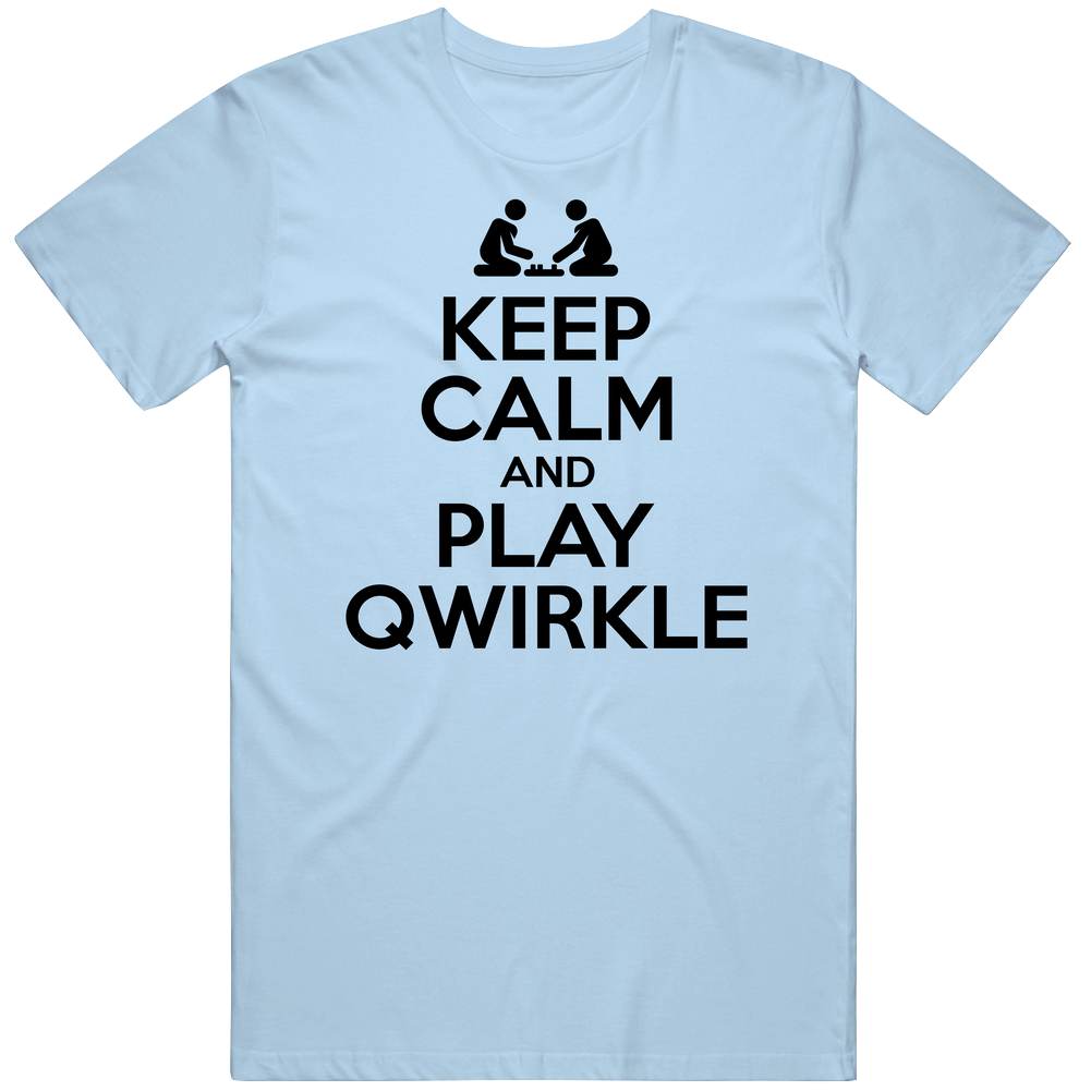 Qwirkle Board Game Keep Calm Classic Cotton T Shirt