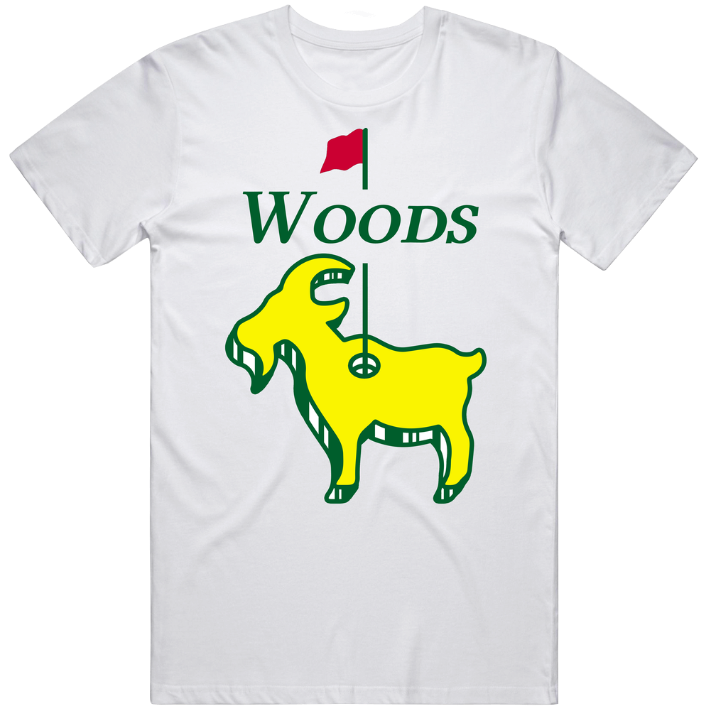 Tiger Woods Goat Masters Champion Golf Classic Cotton T Shirt Tiger Woods Goat Masters Champion Golf Classic Cotton T Shirt