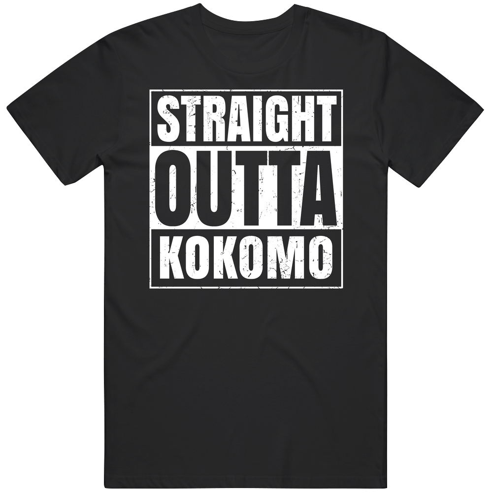 Straight Outta Kokomo High School Funny Graduation Parody Classic Cotton T Shirt