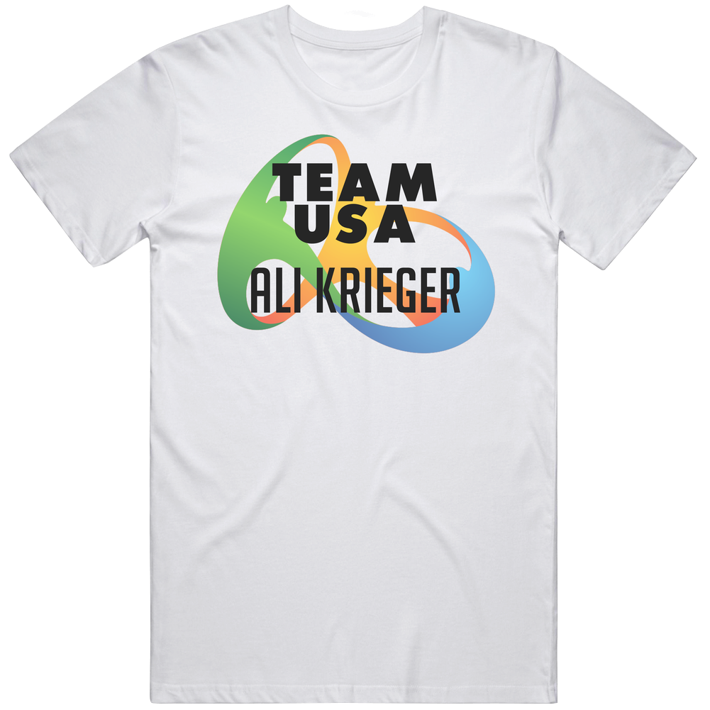 Ali Krieger Usa Rio Olympics 2016 Logo Classic Cotton T Shirt Ali Krieger Usa Rio Olympics 2016 Logo Classic Cotton T Shirt